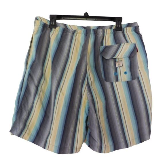 Tommy Bahama Men's Lined Large Swim Trunks Shorts Surfing Ocean Striped  Very go - Picture 5 of 6